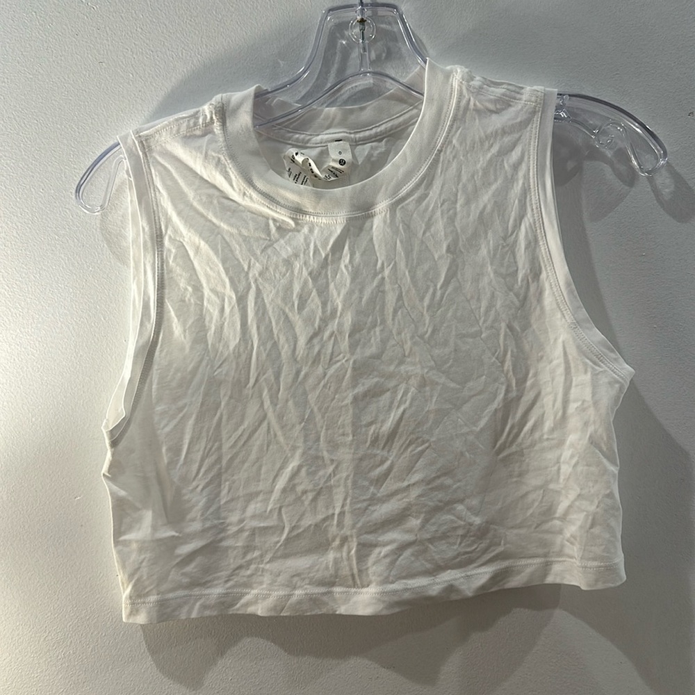 White Lulu Lemon tank top